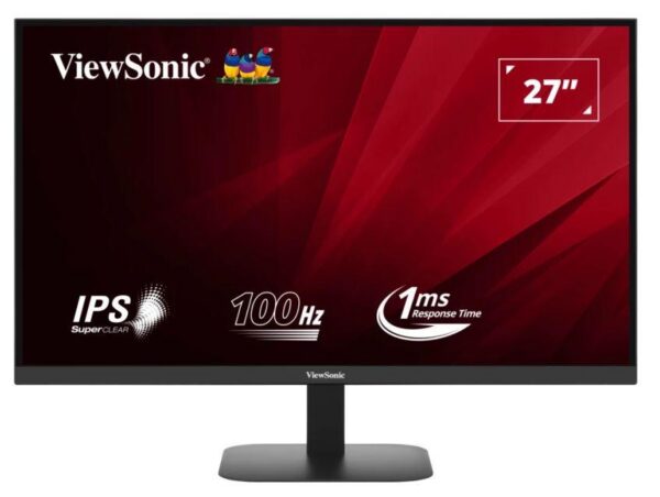 LCD Monitor VIEWSONIC VA2708-2K-HD 27" 4K Panel IPS 2560x1440 100Hz Matte 1 ms Tilt Colour Black VA2708-2K-HD