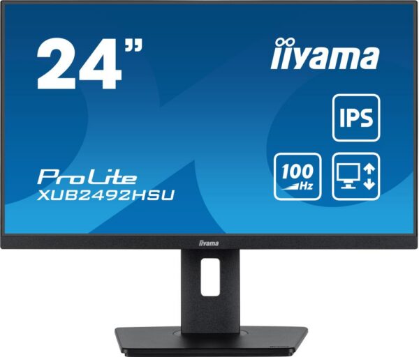 LCD Monitor IIYAMA XUB2492HSU-B6 24" Panel IPS 1920x1080 16:9 Matte 0.4 ms Speakers Swivel Pivot Height adjustable Tilt Colour Black XUB2492HSU-B6