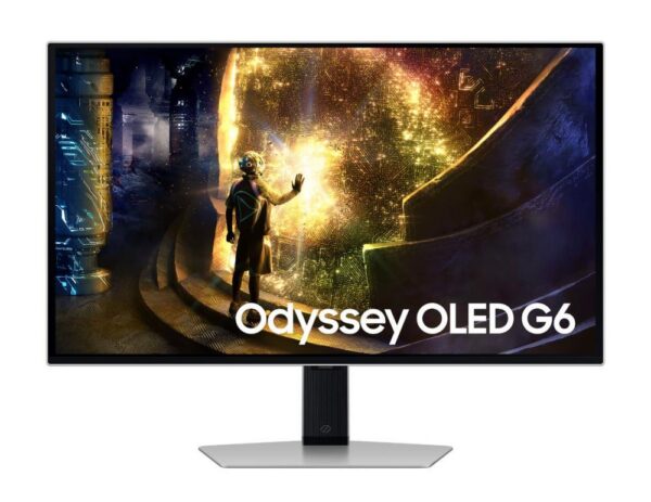 Monitor SAMSUNG LS27DG610SUXEN 27" Gaming Panel OLED 2560x1440 16:9 240Hz Matte 0.03 ms Swivel Pivot Height adjustable Tilt Colour Silver LS27DG610SUXEN