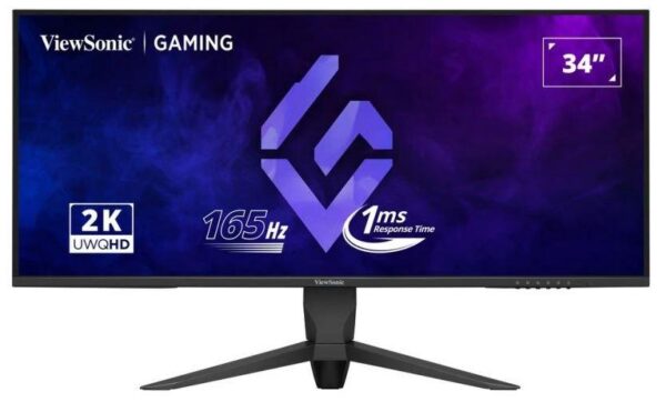 LCD Monitor VIEWSONIC 34" Gaming/21 : 9 Panel VA 3440x1440 21:9 165 Hz Matte 1 ms Swivel Height adjustable Tilt Colour Black VX3480-2K-PRO