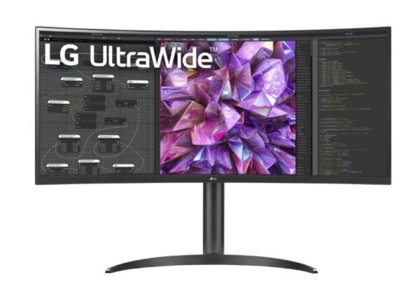LCD Monitor LG 34WQ75C-B 34" Curved/21 : 9 Panel IPS 3440x1440 21:9 5 ms Speakers Height adjustable Tilt 34WQ75C-B