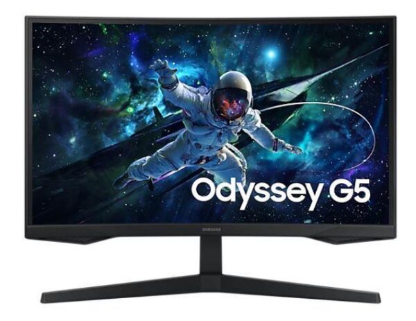 LCD Monitor SAMSUNG Odyssey G5 32" Gaming/Curved Height adjustable Matte Panel VA 2560x1440 16:9 165 Hz 1 ms Colour Black LS32CG552EUXEN