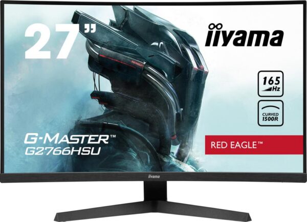 LCD Monitor IIYAMA G2766HSU-B1 27" Gaming/Curved Panel VA 1920x1080 16:9 165Hz Matte 1 ms Speakers G2766HSU-B1